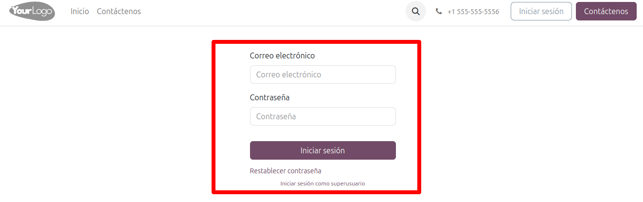 Login Odoo